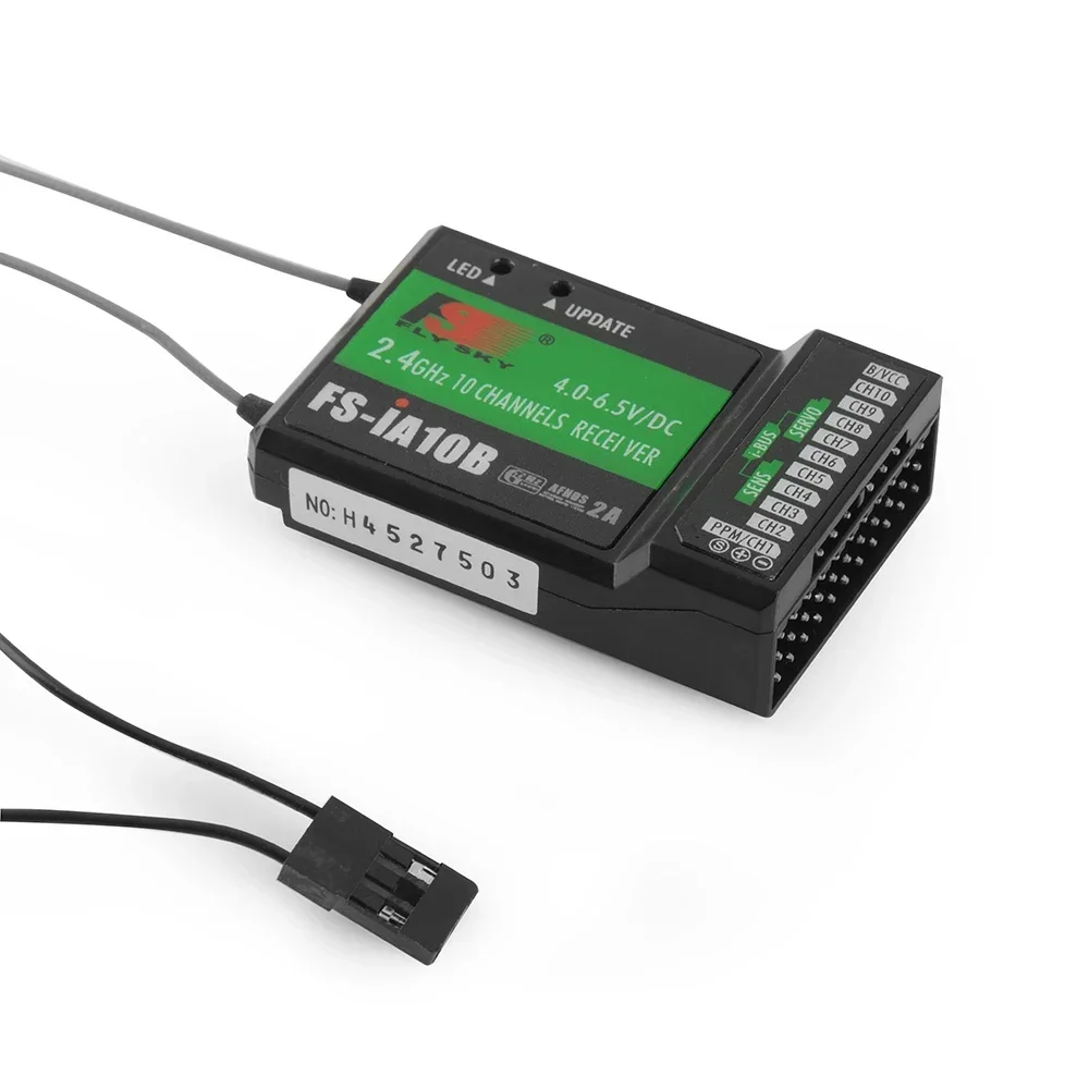 

Оригинальный 10-канальный приемник Flysky FS IA10B для передатчика FS-I10 FS-I6S FPV RC Heli Plane Quadcopter Drone