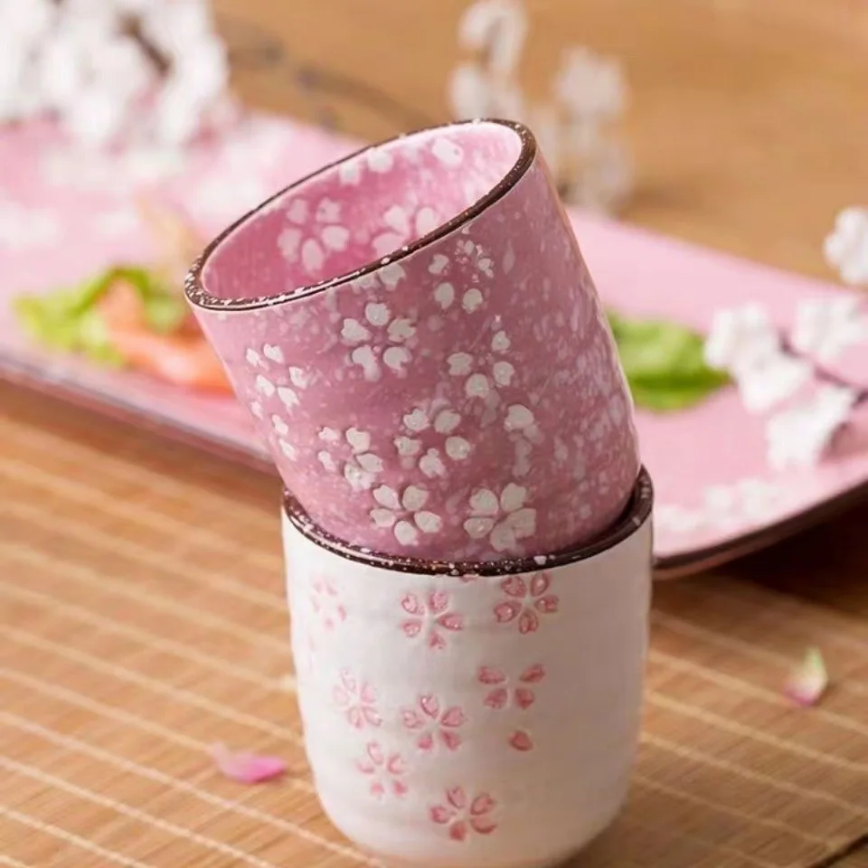Handmade Japanese Style Ceramic Master Tea Cup Single Tasting Bowl Porcelain Kung Fu Tea Set Home Office Gift Box