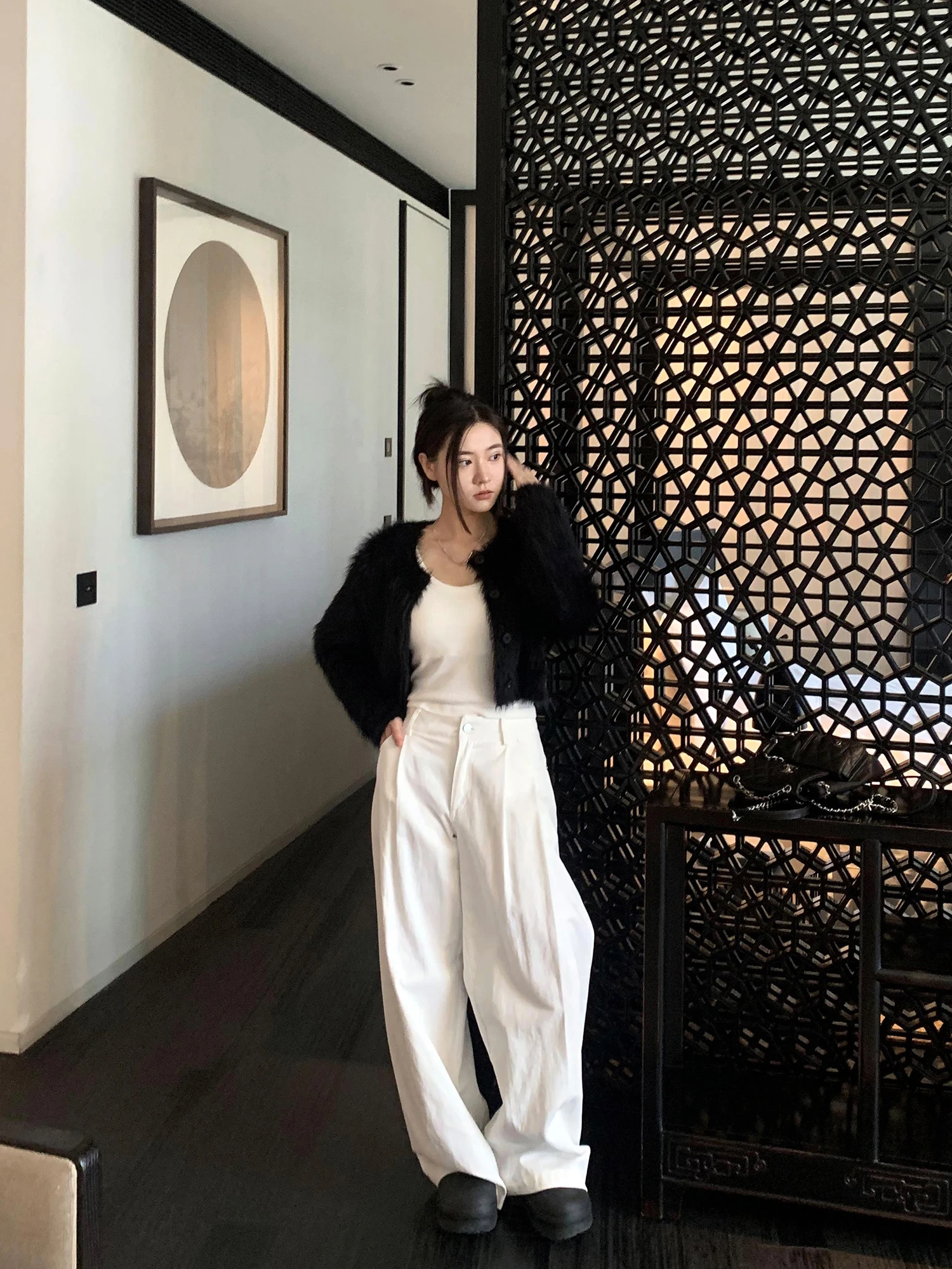 

Новый женский кардиган-свитер Neee Bla Camere для весны и осени, повседневный, из полиэфирного волокна, с круглым вырезом, удлиненный