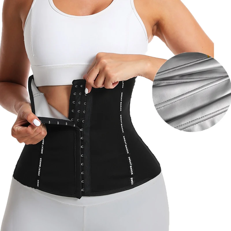 Women Sauna Sweat Belt Sweat to Lose Weight Slimming Sheath Woman Flat Belly Waist Trainer Corset Tummy Control Body Shapers