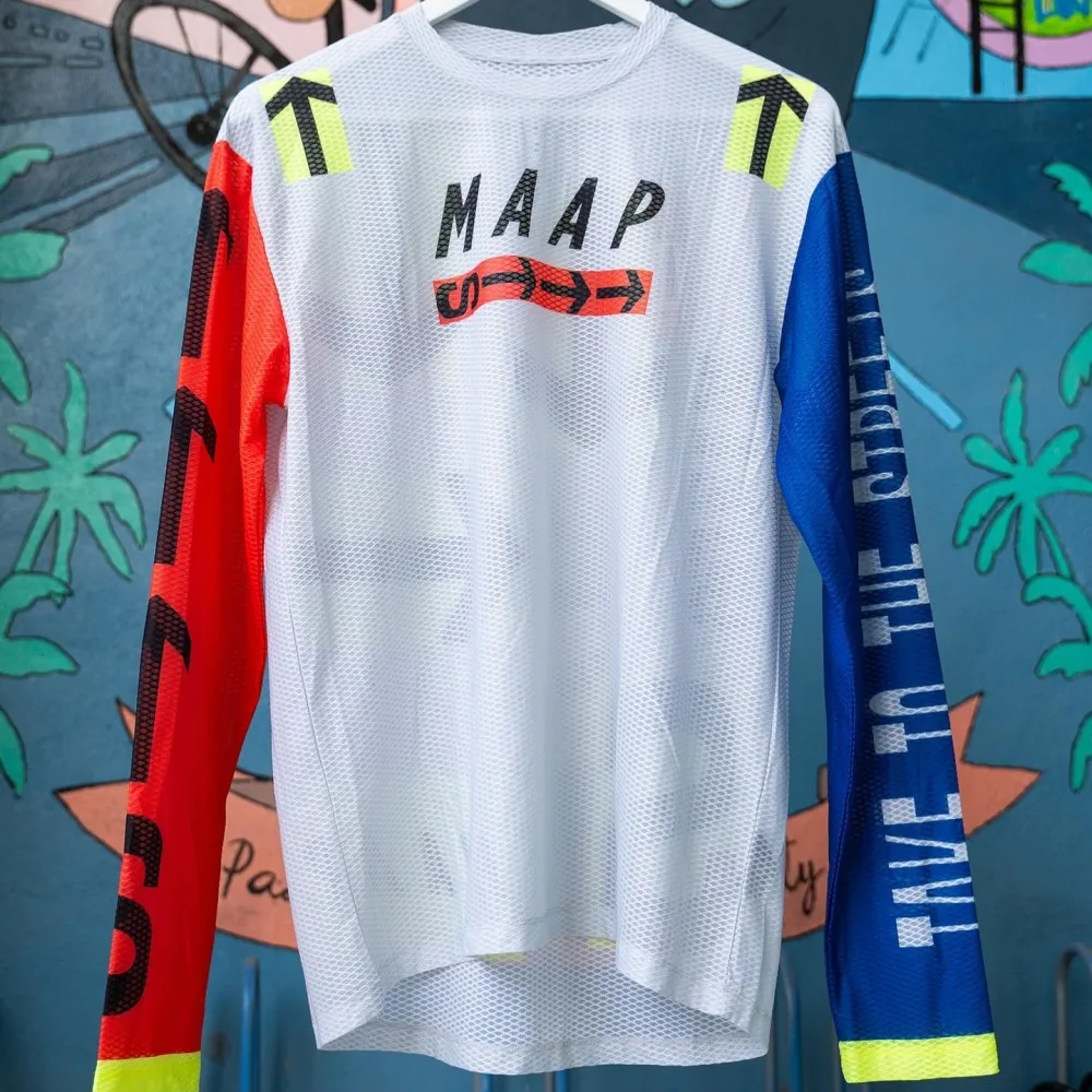 2024 MAP Limited Edition Cycling Jersey Motorcycle Long Sleeve Clothes Bicycle MTB T-Shirt Men Downhill Racing Mountain Bike BMX