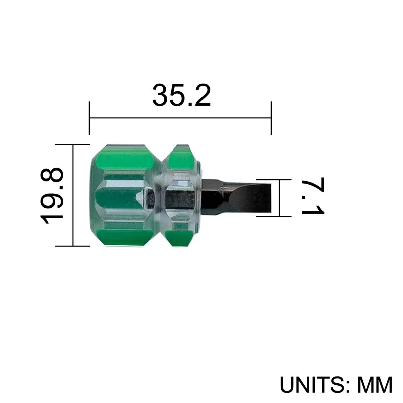 Screwdriver Kit Set Mini Small Portable Radish Head Screw Driver Transparent Handle Repair Hand Tools Precision Car Repair