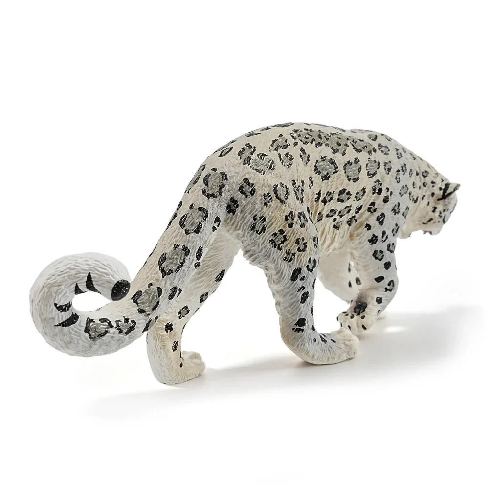 Toymany Simulación de Leopardo de las Nieves, Modelo de Animal Salvaje, Mini Figuras de Juguete, Muñecos, Figuras de Acción, Juguetes, Regalo para Niños, Decoración de Pastel