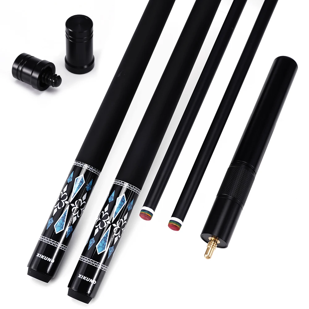 Cheap Sale High-Grade Carbon Billiard Cue 147cm Stainless Steel Interface Firm and Tight 11.5mm/12.5mm Tip 1/2 Split