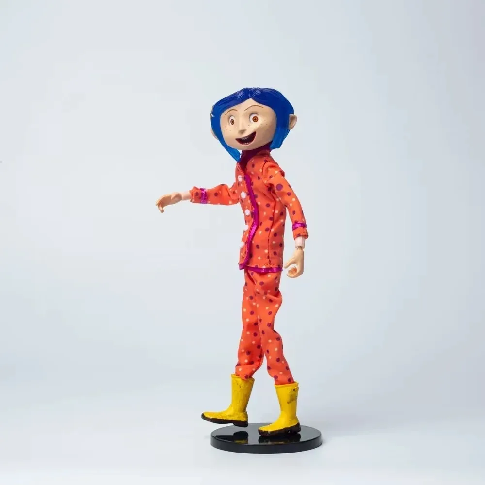 Coraline Doll NECA Coraline Figure Doll The Secret Door Coraline y la Puerta Secreta Raincoat Action Figure Toys Christmas Gift