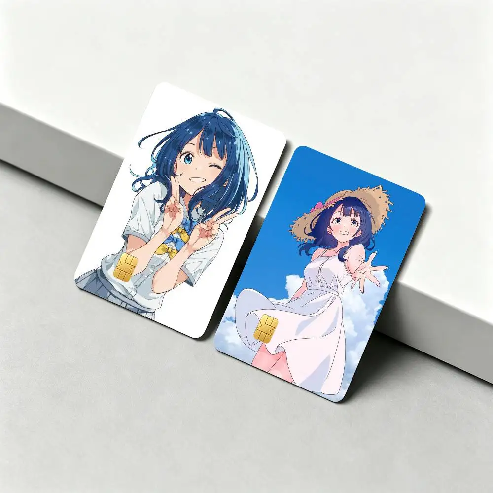 Anna Y-Yanami Makeine  1Set 4Pcs Card Skin Stickers, Waterproof Decorative Film for Credit Debit Bank Bus IC Cards