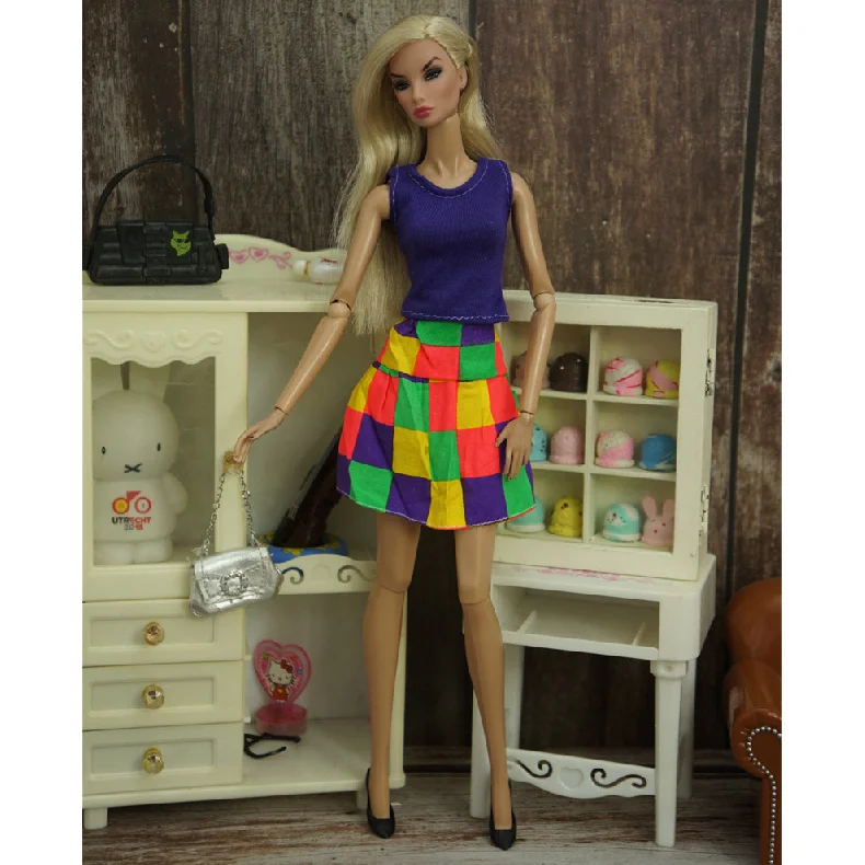 12 Zoll 30 cm Puppenkleidung, handgefertigt, lässiger Stil, Puppen-Outfit, geeignet für BJD-Puppen, modisches Kostüm-Set, Kawaii, Hauspuppe, DIY-Spielzeug – Detail 39