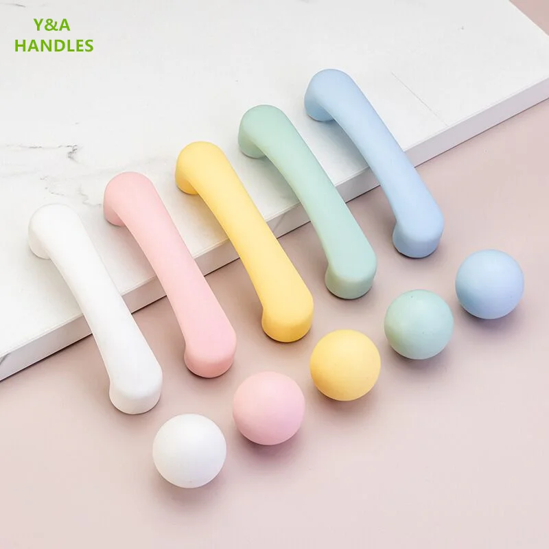 Handles Drawer Cabinet Furniture Kitchen Handles for Cabinet Knob Door Drawer Furniture Kitchen Knob Child Multicolored Ceramics