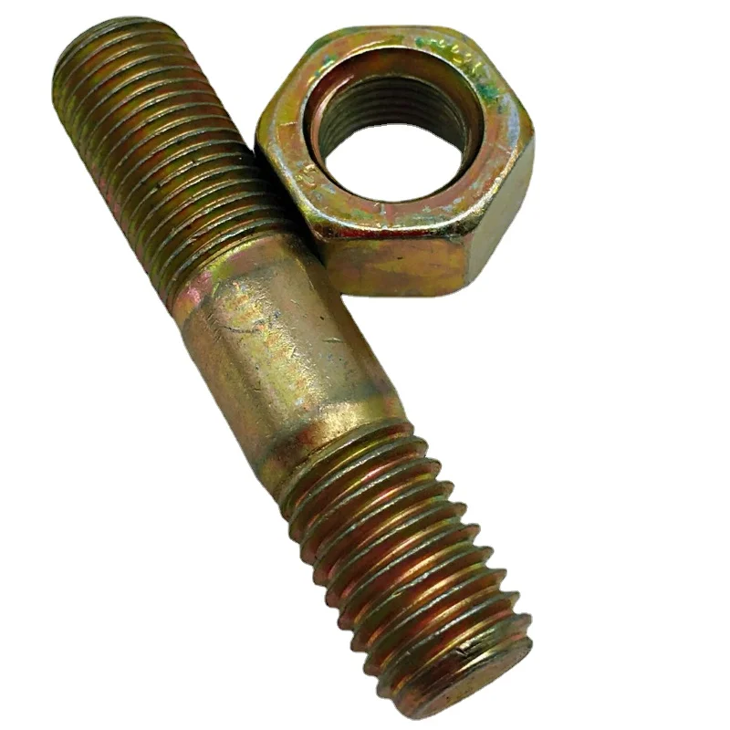 Diesel Engine Pulley Cast Iron Triangle Pulley Double-End Screw Plug Bolt