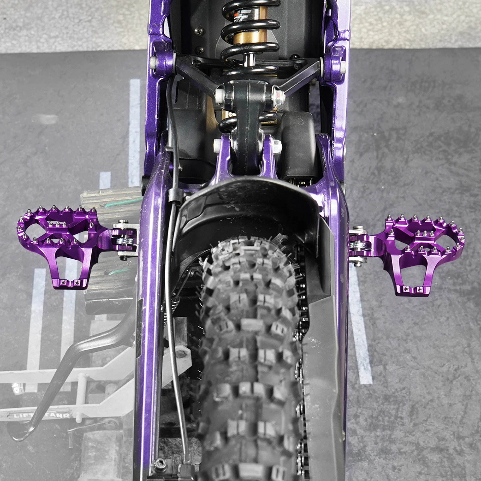 NICECNC For Surron Light Bee X S L1E 2017-2024 Electric Dirt Bike Aluminum Extender Foot Pegs Footrests For Segway X160 X260 - Image 6