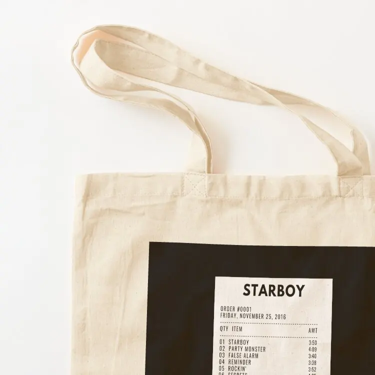 ستاربوي إيصالات حمل حقيبة سيدة حقيبة حمل الحقائب القماشية حقيبة المتسوق حقائب النساء المخصصة