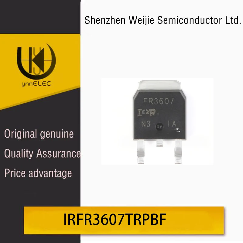 Genuine IRFR3607TRPBF TO252 80A 75V N-Channel MOSFET Chip FR3607