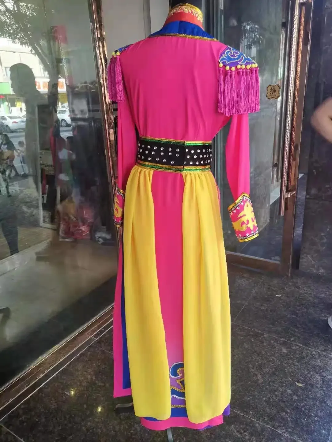 Chinese Yugur Nationality Dance Dress Folk Women New