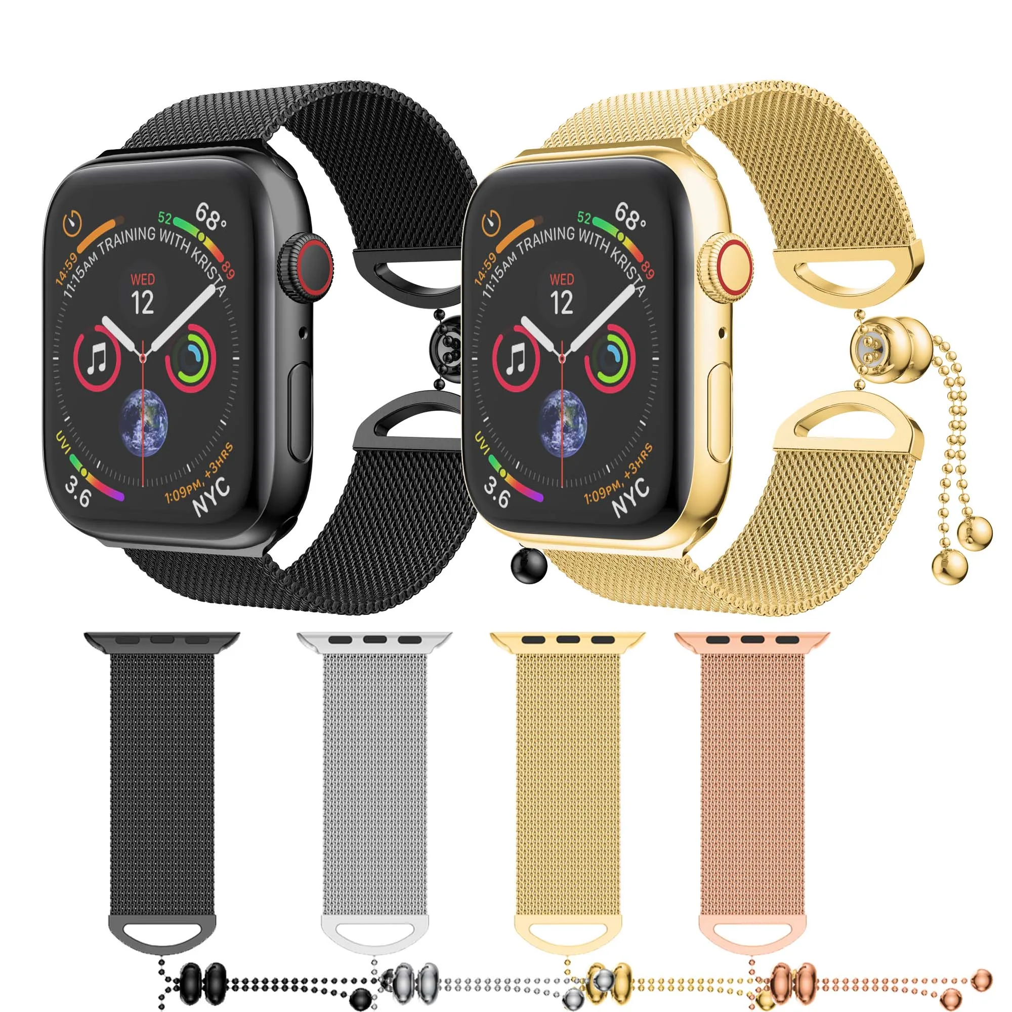 

Milanese Strap For Apple watch band 45mm 44mm Ultra 2 49mm Bracelet iwatch Series 9 7 8 6 SE 5 4 3 Metal Correa 38/40MM 42/41MM