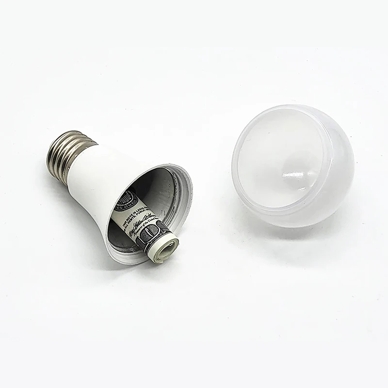 Secret Light Bulb Home Diversion Stash Can, recipiente seguro, esconderijo local, armazenamento escondido