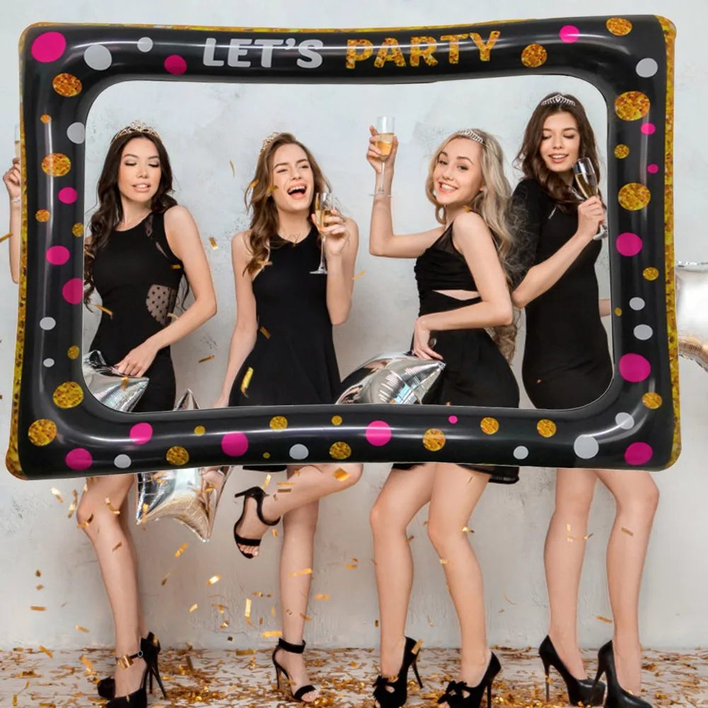 Photo Background Party Decoration Props Large Size Selfie Picture Frame Blow Up Picture Frame for Birthday Baby Shower Wedding