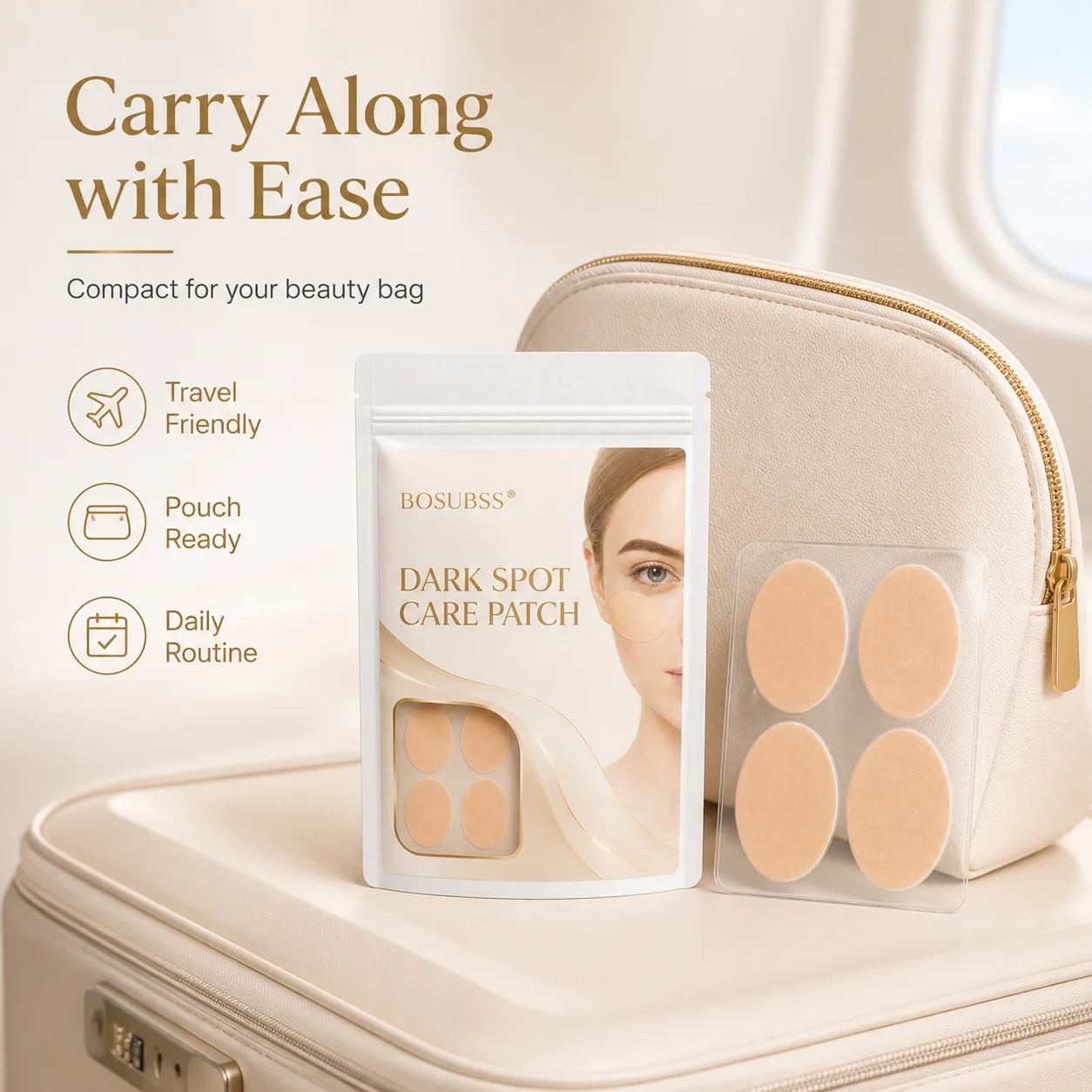 Dark Spot Care Patches – 4pcs | Korean Skincare Hydrogel Brightening Patch with Ozonated Olive Oil,
