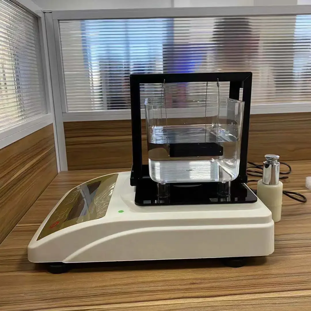 جهاز اختبار كثافة البلاستيك المطاطي الإلكتروني مسحوق الجسيمات مقياس الجاذبية المحددة القراءة المباشرة الصلبة