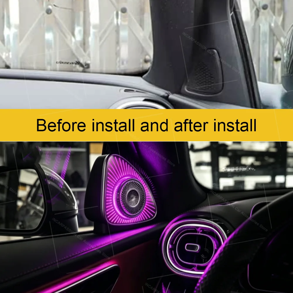 Plug and Play 5D Rotating Tweeter For Benz GLC X254 Original Car Screen Control Lift High‑Tone Speaker Automobile Parts