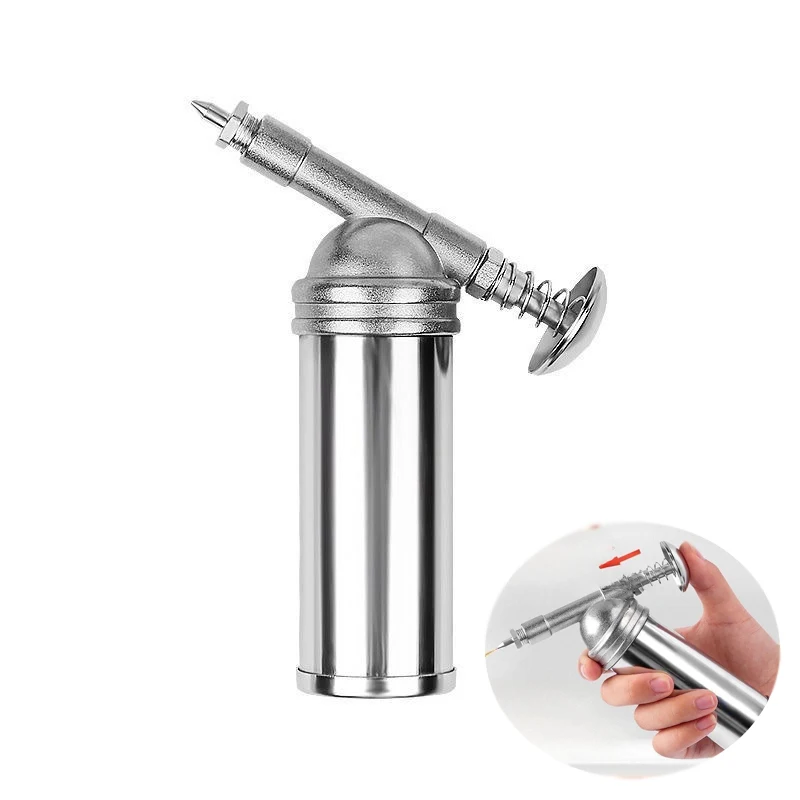 Mini Manual High Pressure Oiler Airbrush Gun Vehicle 80CC Grease Gun Pump Hose Grease Spray Gun For  Car Repair Tool