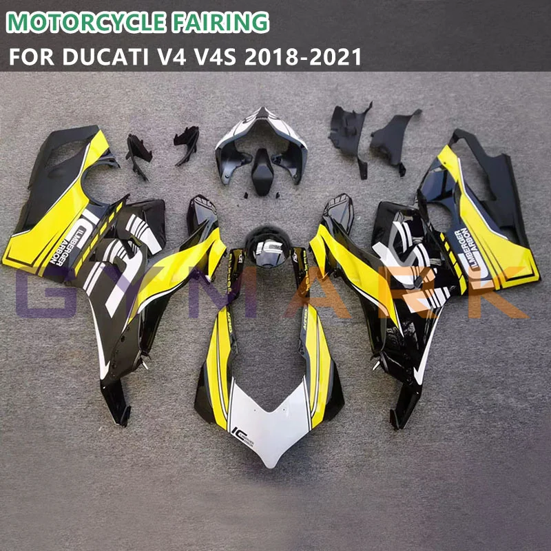 

Motorcycle Fairing Kit for Ducati Panigale V4 v4s 2018 2019 2020 2021 Brand New ABS Material Yellow Customizable Fairing