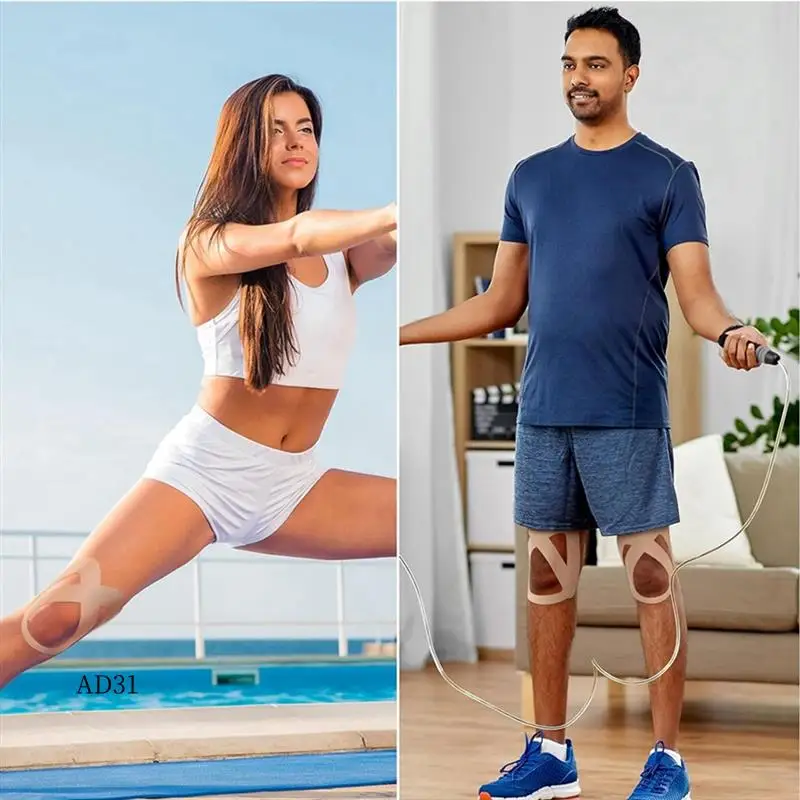 

New-Pre-Cut Athletic Tape - Waterproof, Elastic, Breathable Athletic Tape For Support And Stability