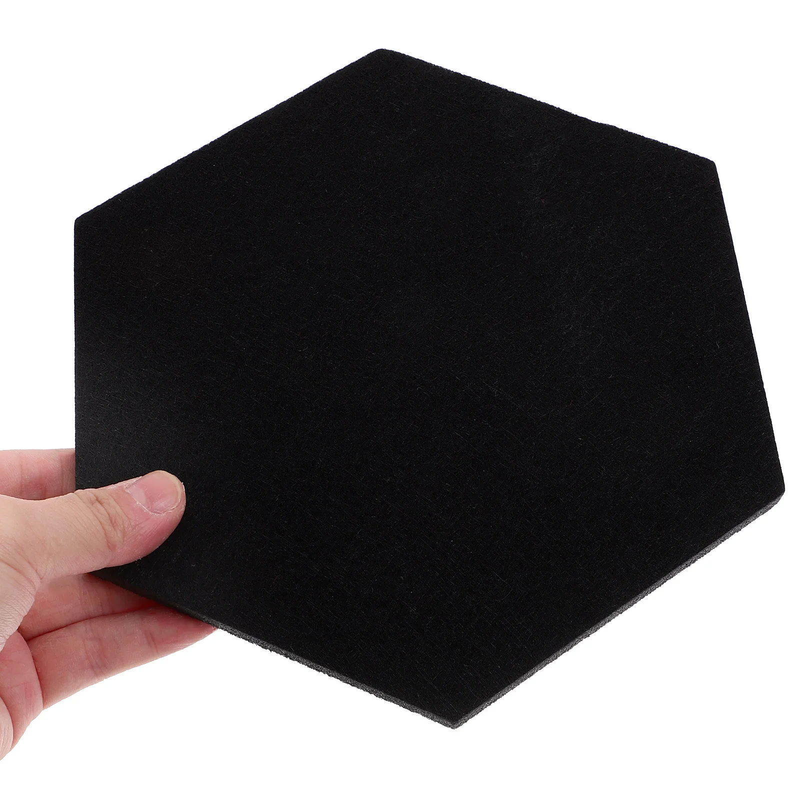 

10 Pcs Hexagonal Felt Bulletin Board Wall Tiles for Self Adhesive Memo Boards Notes