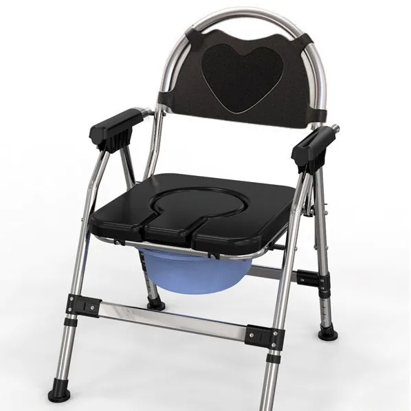 Liyuan Foldable Stainless Steel Toilet Chair Class I Anti-Splash Anti-Slip Elderly Armrests Showerable Booster 150kg Capacity
