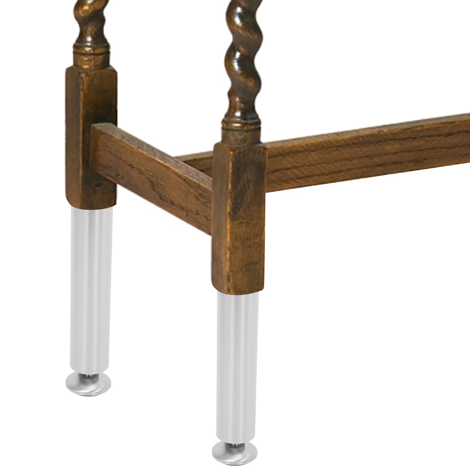 4 قطعة أقدام أثاث من الفولاذ المقاوم للصدأ أرجل قابلة للتعديل لكرسي طاولة خزانة رف الكتب المضادة للانزلاق ارتداء مقاومة مستوي منصات