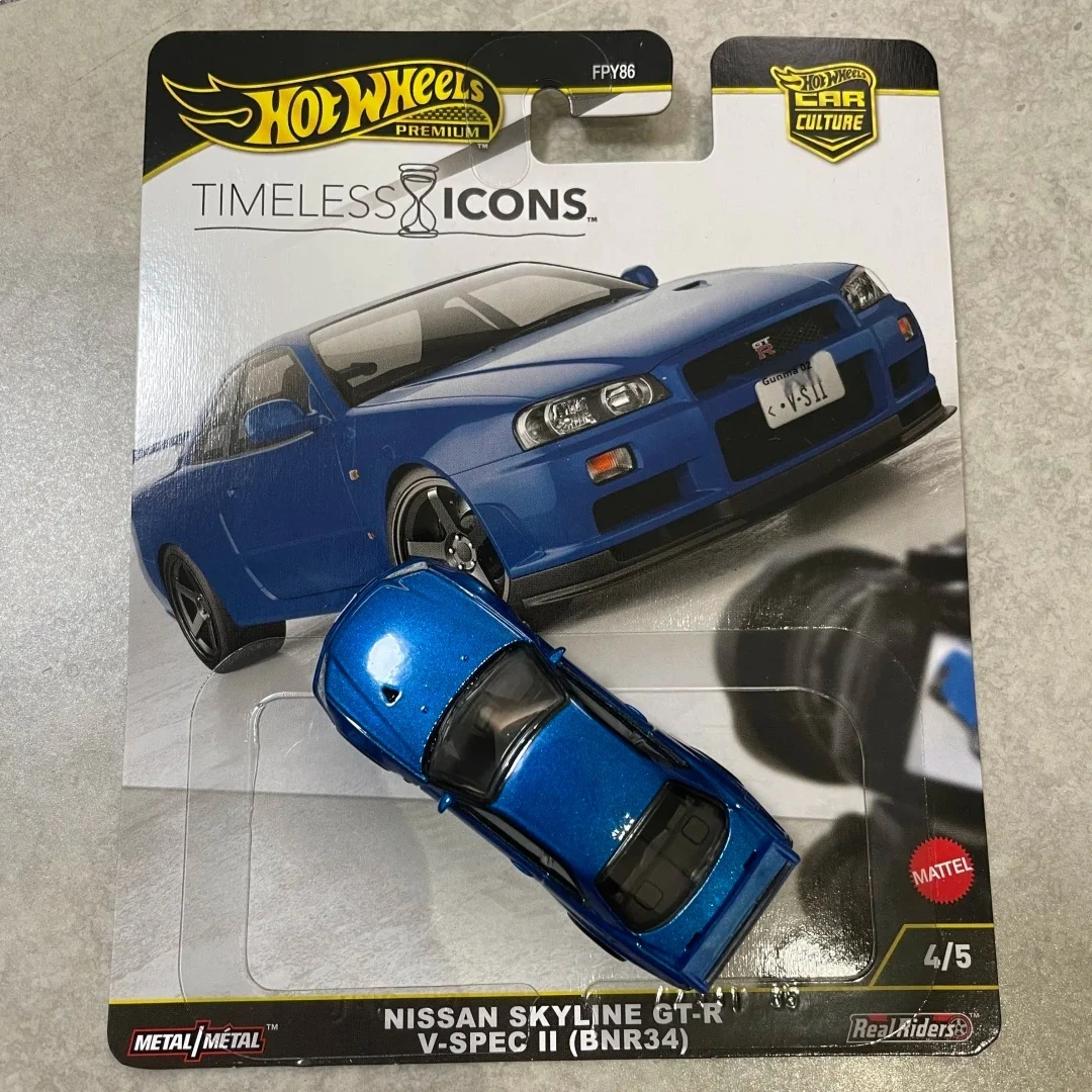 Hot Wheels Premium Timeless Icons Nissan Skyline GT-R Car Culture 1:64 Scale Diecast Car Model Collectible Alloy Vehicle Toy