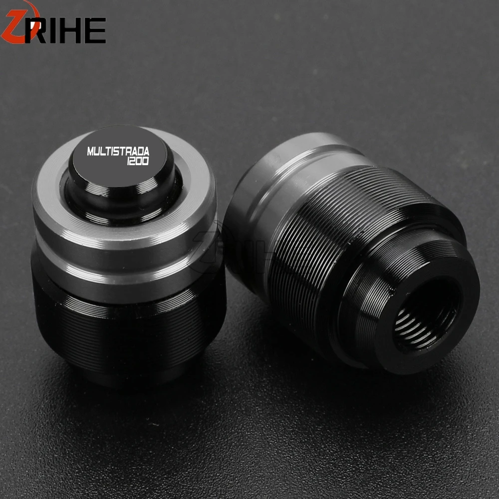

For Ducati MULTISTRADA1200/S/GT Multistrada 2010-16 2024 2017 2019 Rearview Mirror Plug Hole Screw & Tire Valve Stem Caps Cover