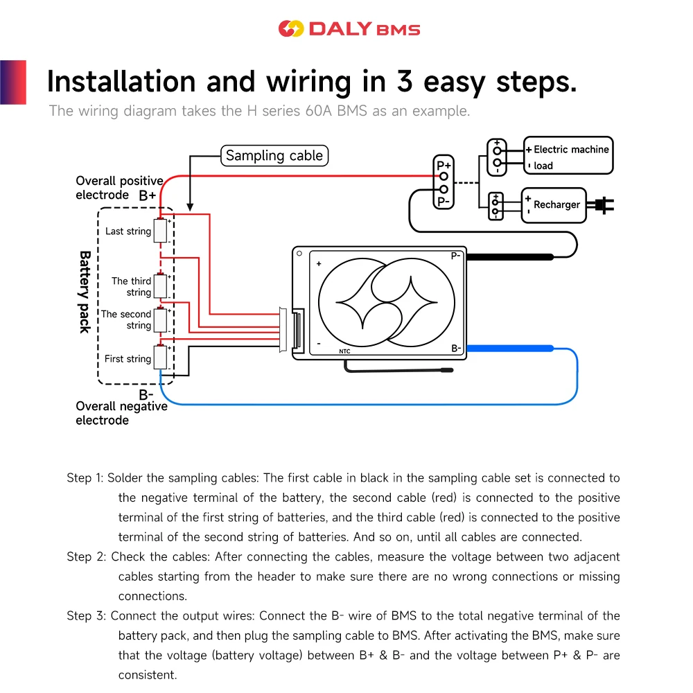 Daly BMS Lifepo4 4S 12V с схемой защиты NTC 4S BMS 20A 40A 60A 100A 150A 200A 12V 24V 36V 48V 60V 72V BMS Батарея