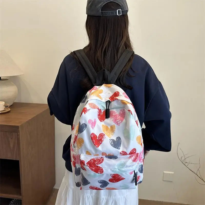 Mochila ligera con bloques de colores para mujer, morral para estudiante, mochila bonita, mochilas de dibujos animados, bolsos de diseñador, bolso escolar