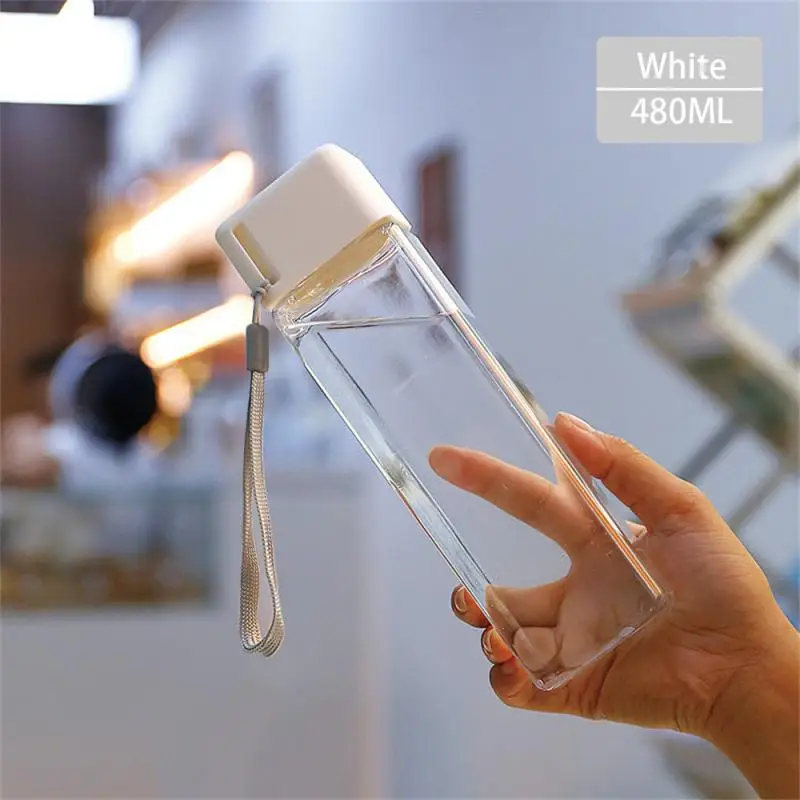 Simple Water Cup Fall Resistance Fashionable Students Best Selling Outdoor Highest Evaluation Unique Square Kitchen Bar Supplies