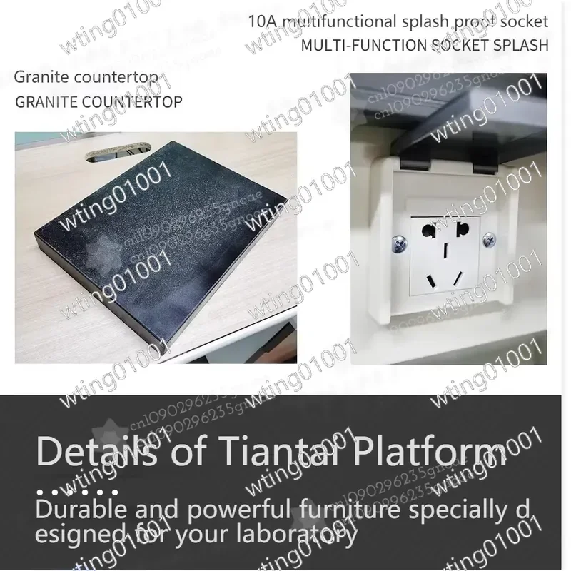 Heavy Duty Anti Vibration Laboratory Table All Steel Cabinet Structure Workbench for Precision Lab Instruments Upgrade