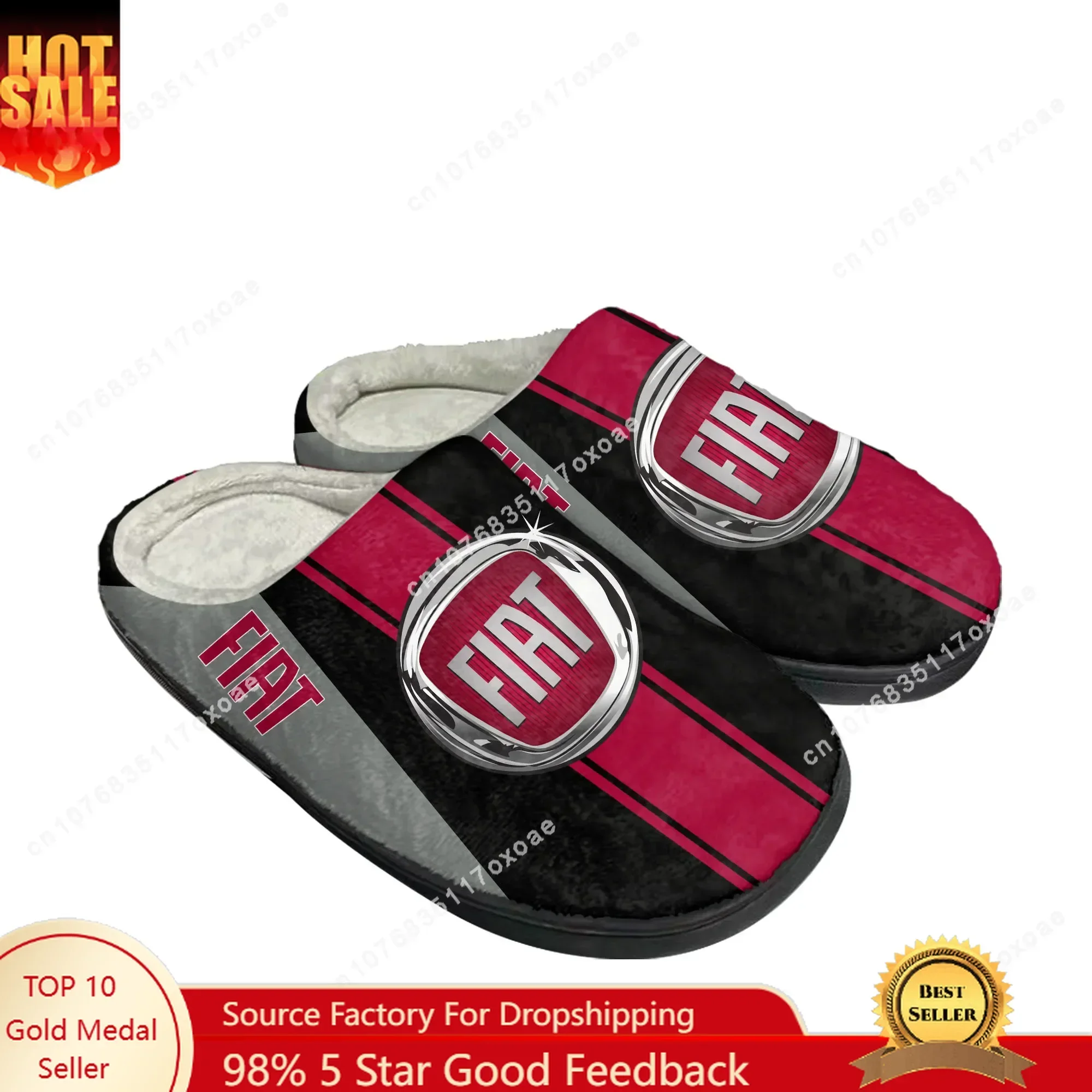 

Fiat Shoes Home Cotton Slippers Mens Womens Plush Bedroom Casual Keep Warm Shoes Thermal Indoor Slipper Customized DIY Shoe