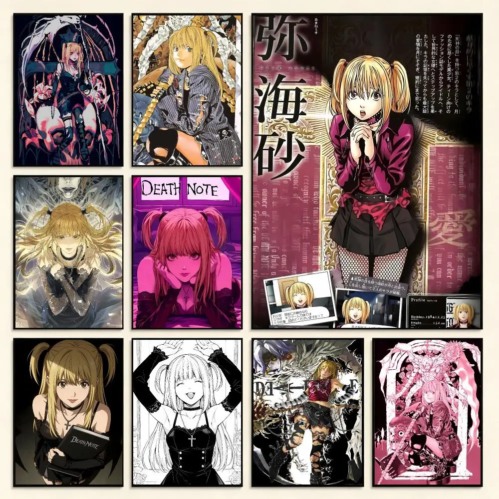 Supernatural D-Death Note Misa Poster Digital Solvent Print Waterproof PP Fade-Resistant Wall Art Room Decor Gift