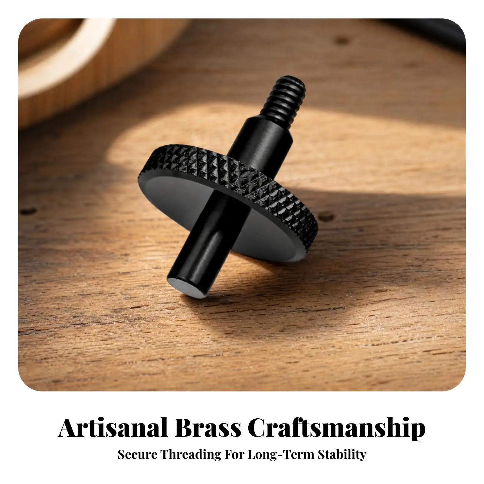 Adjustable Bass Violin Screw Threaded Shaft with Wheel for Double Bass Bridge Positioning Tool