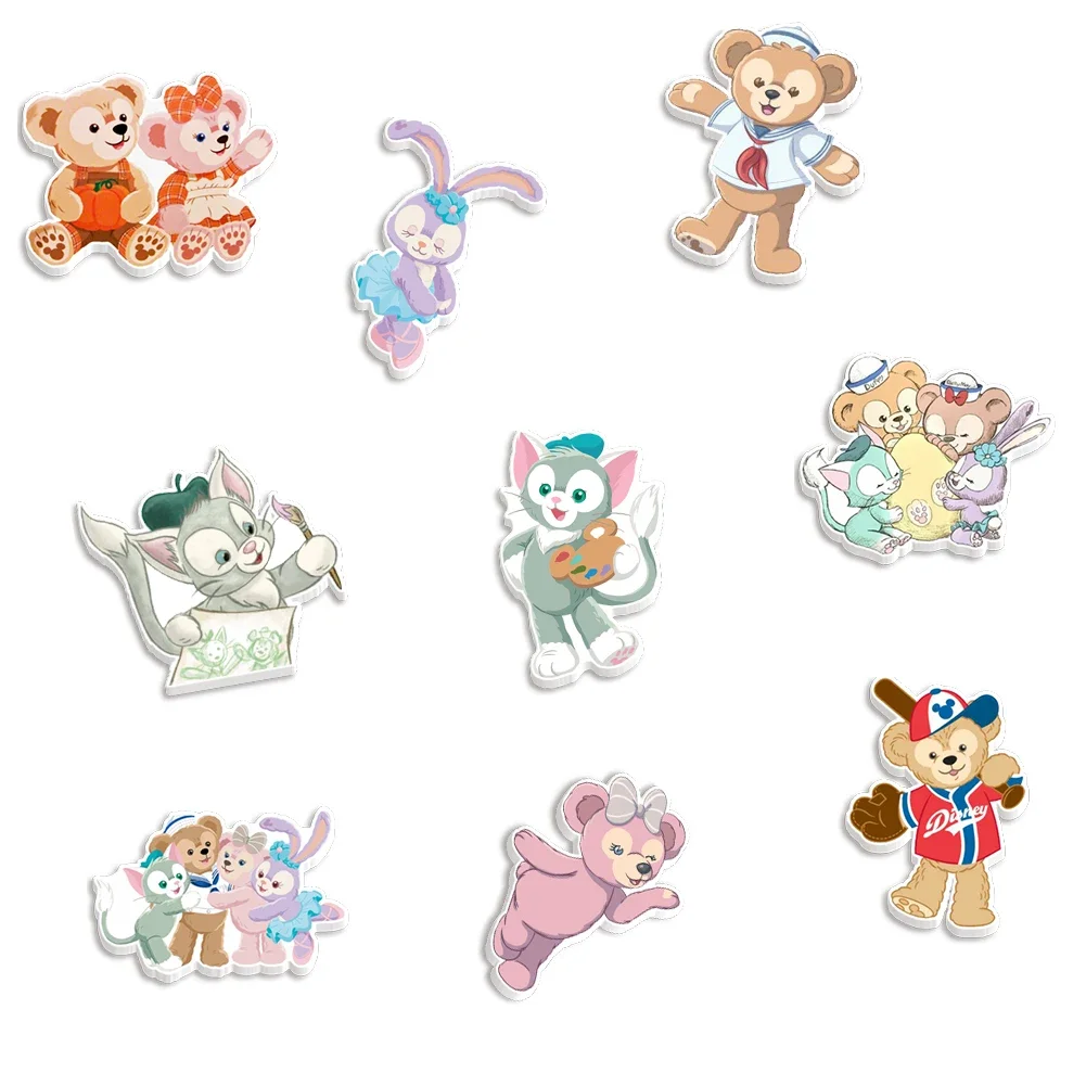 30Pcs/lots Disney Duffy Gelatoni Shelliemay Stellalou for Bows Flatback Planar Resin DIY Craft Supplies Handcraft Decor Material