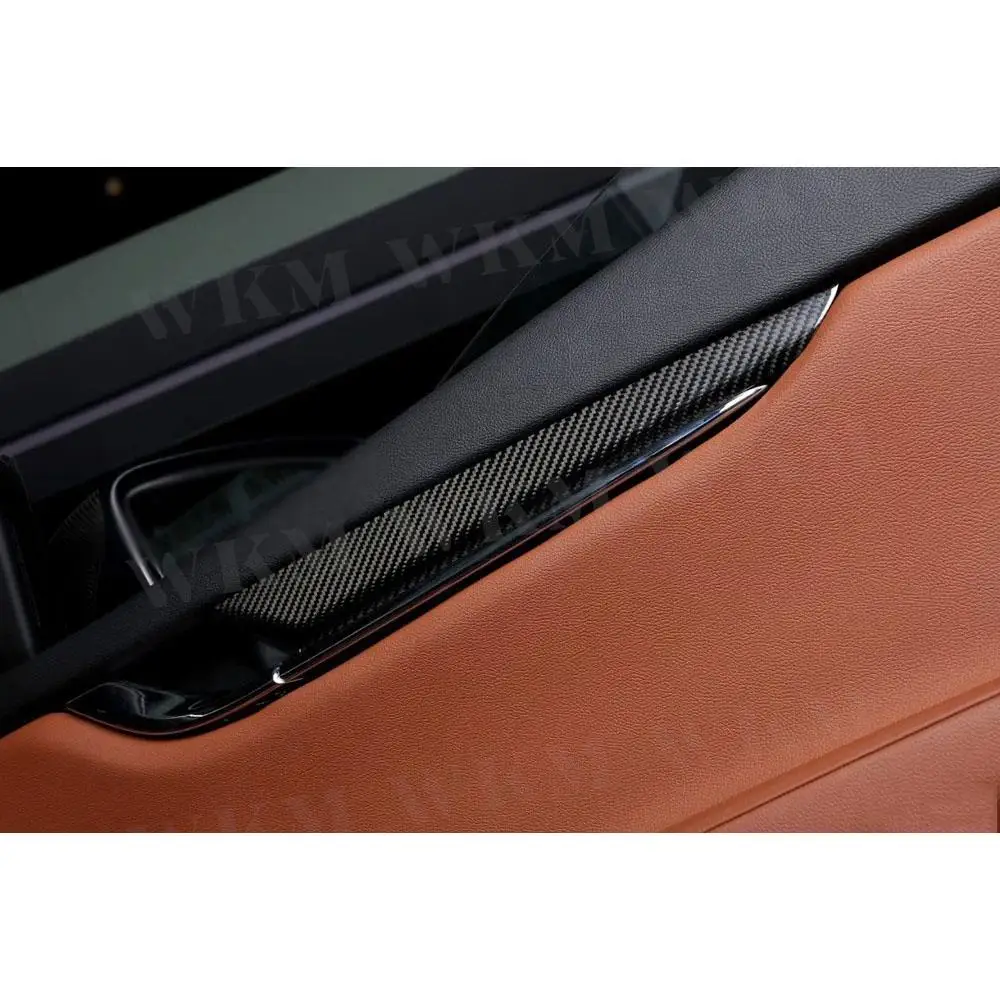 

Dry Carbon Fiber Dashboard AC Air Vent Gear Shift Panel Door Interior Trim Covers for Maserati Quattroporte 2013-2020 10pcs/set