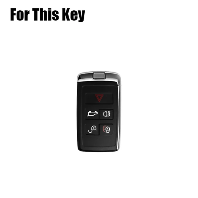 Capa de couro para chave de carro em liga A + para Land Rover Range Rover Velar para Jaguar