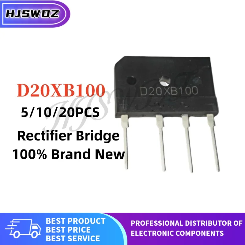 5-10-20PCS D20XB100 D20X B100 D20 XB100 rectifier bridge rectifier flat bridge 100% NEW