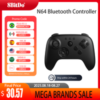 8Bitdo N64 Bluetooth Controller for Analogue 3D, Switch, Windows, and Android Gaming Wireless Gamepad