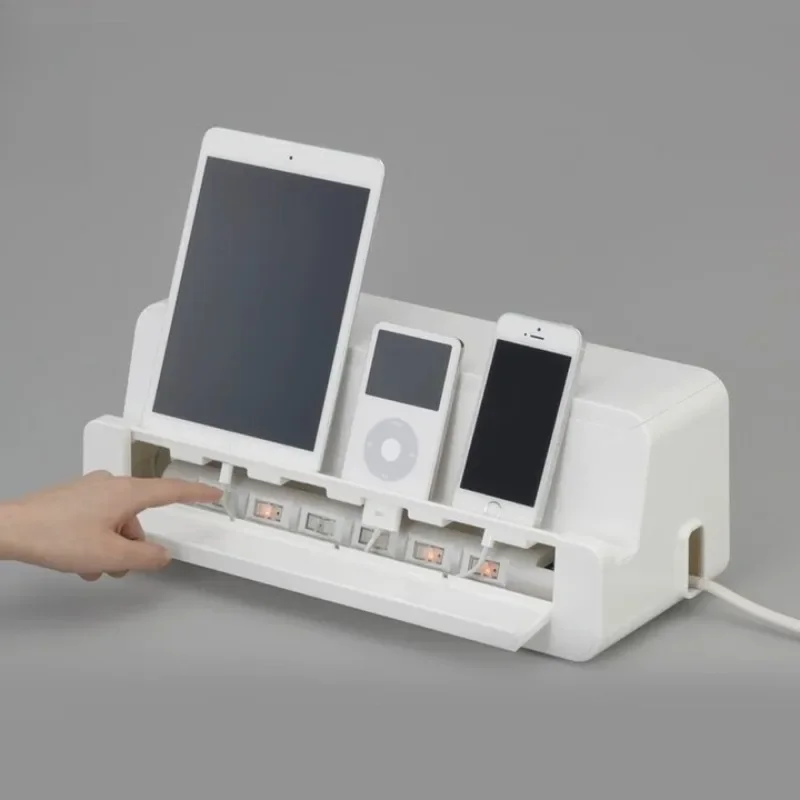 

Power cord, wire storage box, plug-in board, desktop shielding artifact, data cable, hub box, socket, cable manager.