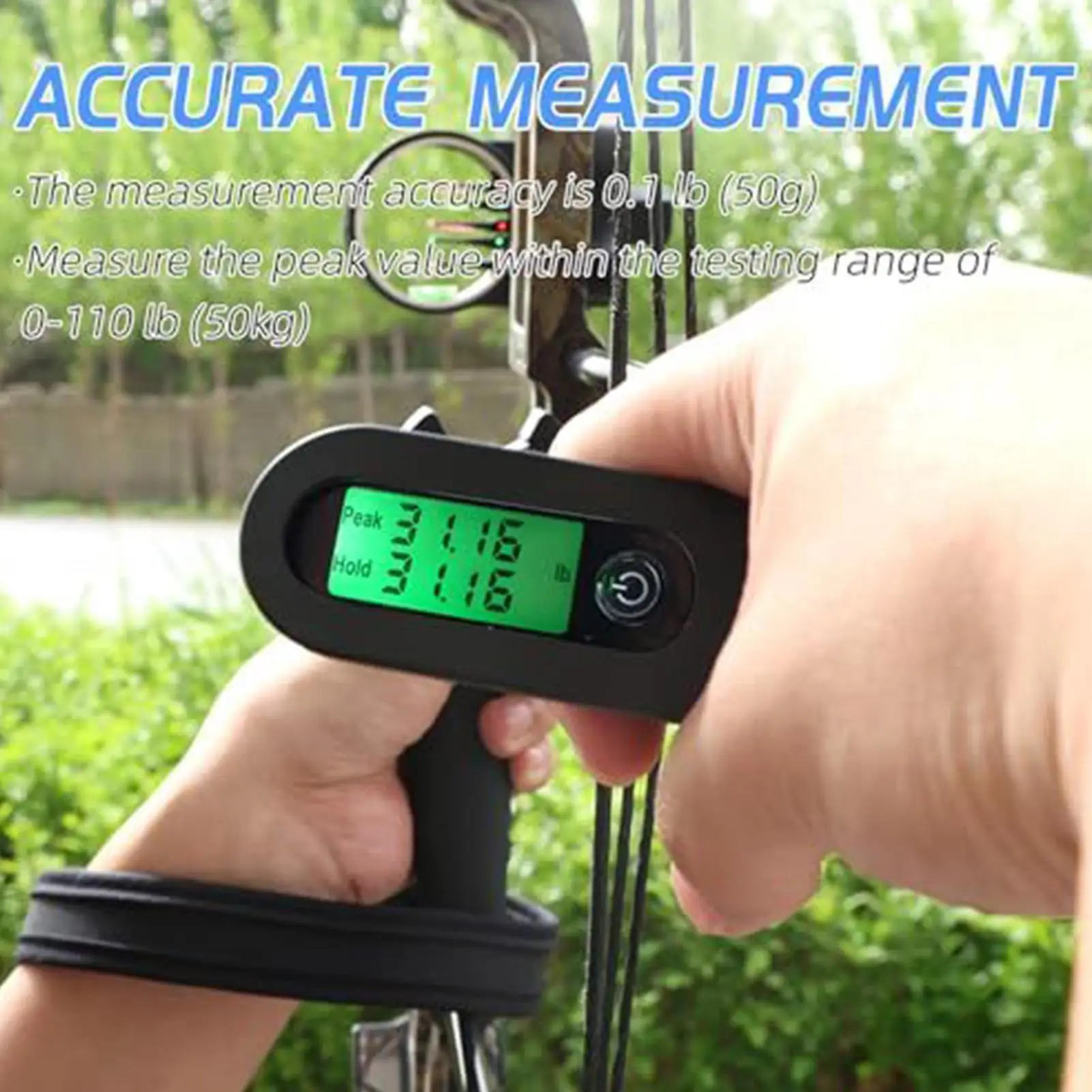 القوس مقياس الجنيه الرقمي رطل/ز قياس شاشة LED 110 رطل القوس مقياس الوزن لمجمع الصيد مجوهرات السفر الأمتعة #5