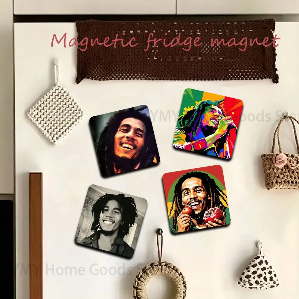 Musician Bob M-Marley Rasta Lion Reggae King Refrigerator Magnets the Perfect Choice for Home Create Warm Cozy Home Decor Gifts