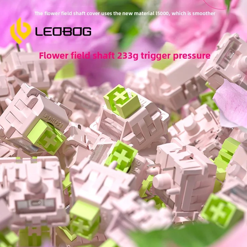 Huatian Switch 29g Linear Pre-Lubed 5 Pins HotSwap POM Stem Leobog Switches For Mx Mechanical Keyboard 기계식 키보드 축