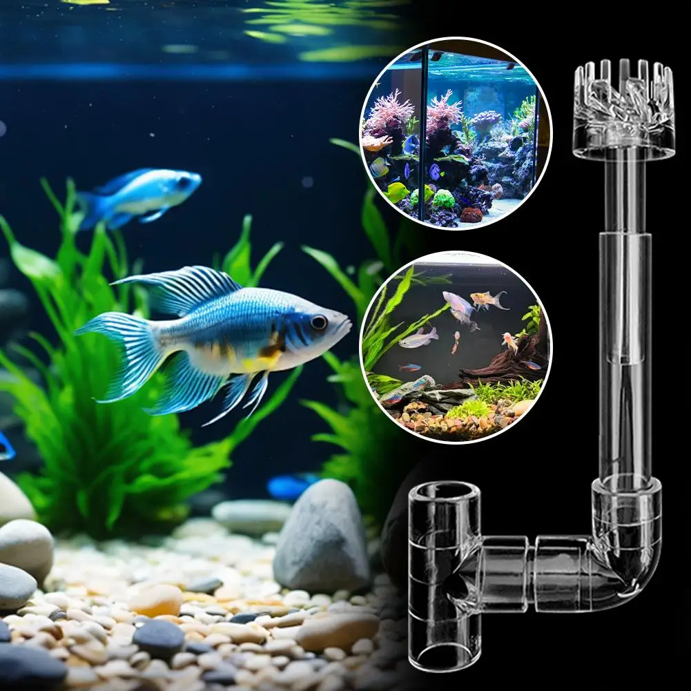 Acryl Verwijderen Olie Slick Olie Verwijdering Film Float Regelklep Inlaat Reling Bloemenmand Voor Garnalen Aquarium Filter W4h7