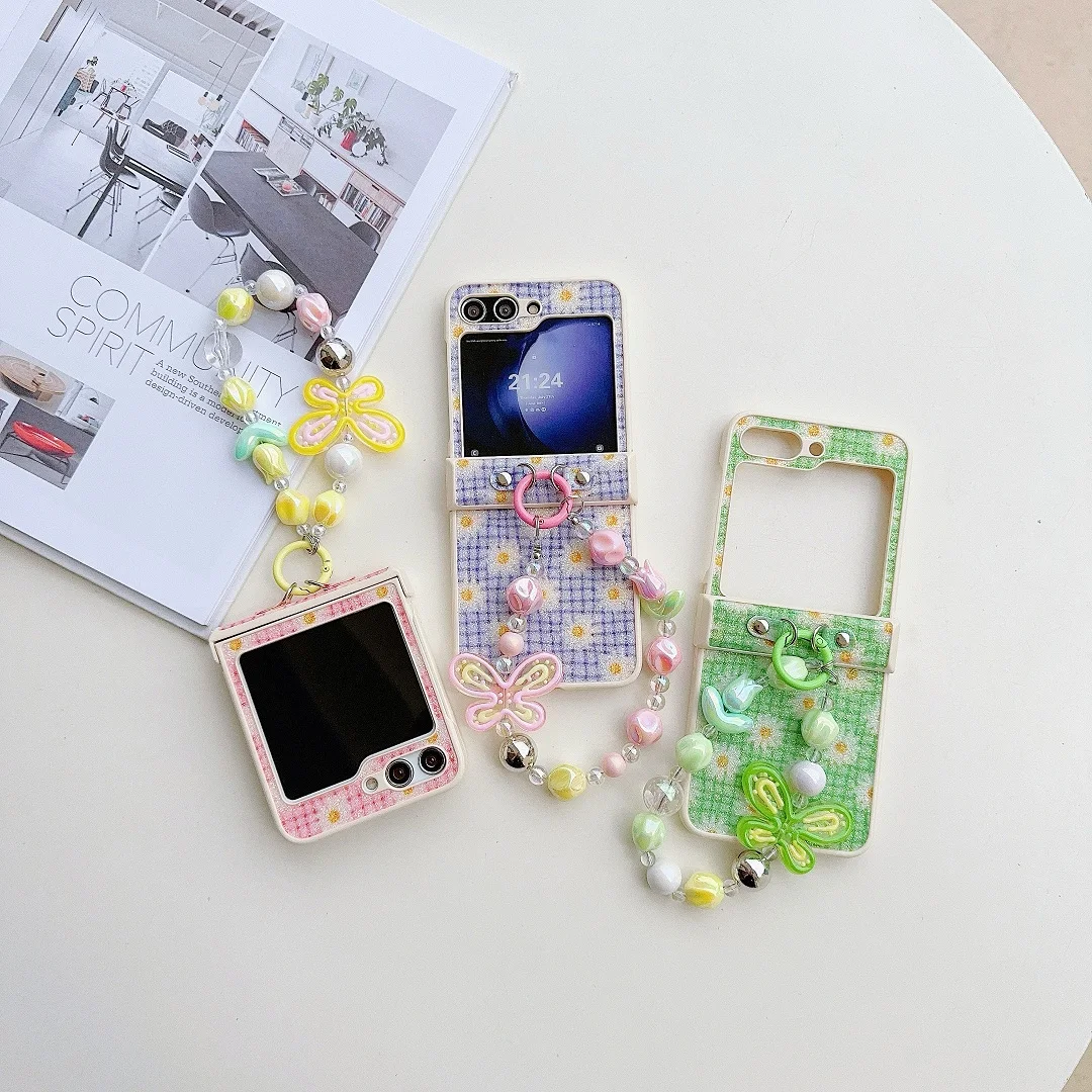 

Glitter Case for Samsung Galaxy Z Flip 3 flip4 zflip3 zflip4 Zflip5 Phone Cover Samsung Z Flip 4 Z Flip 5 Bow Charm Bracelet