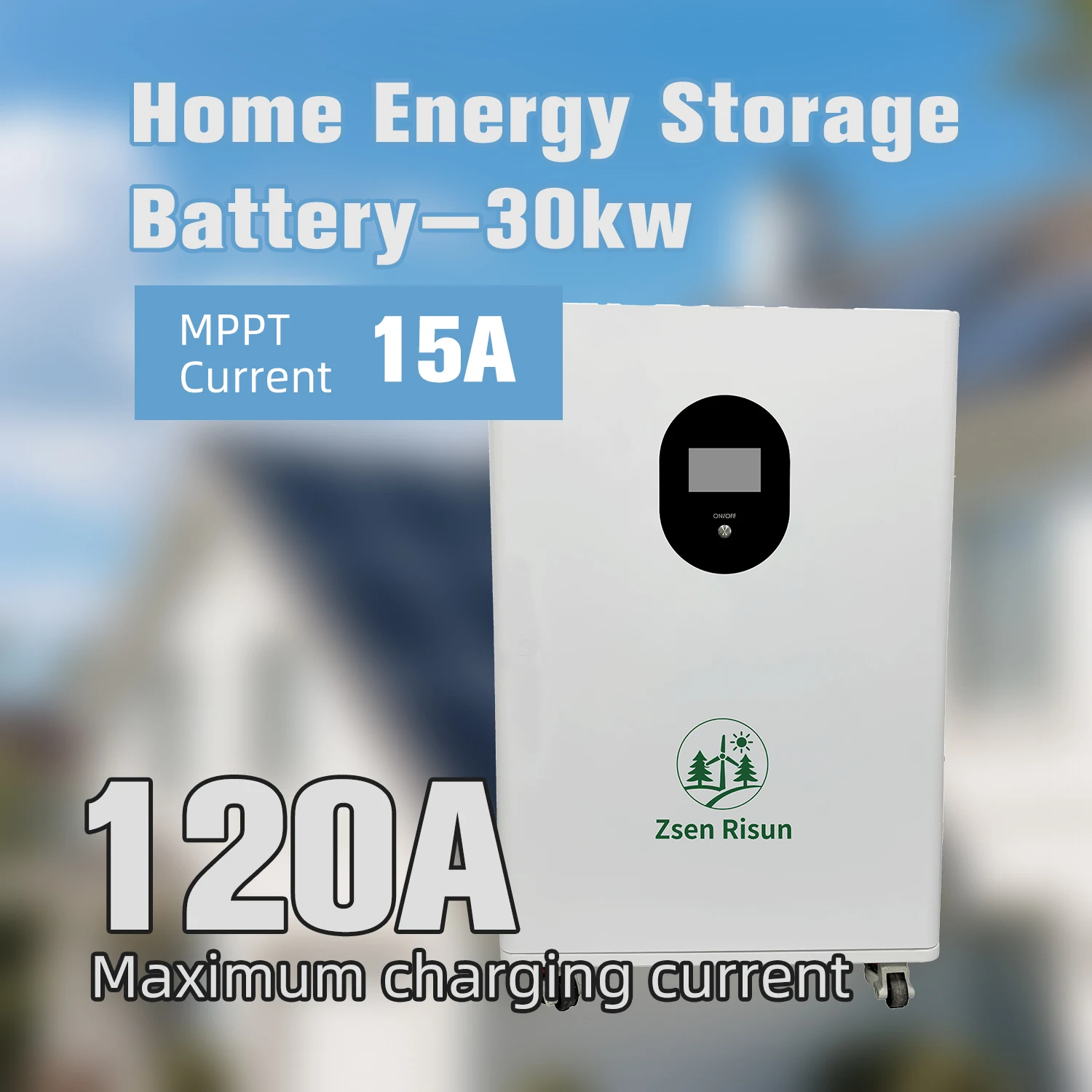 Zsen 30kWh High-Performance Solar Energy Storage Battery | 51.2V 560Ah Wall-Mounted Lithium Iron Phosphate Battery